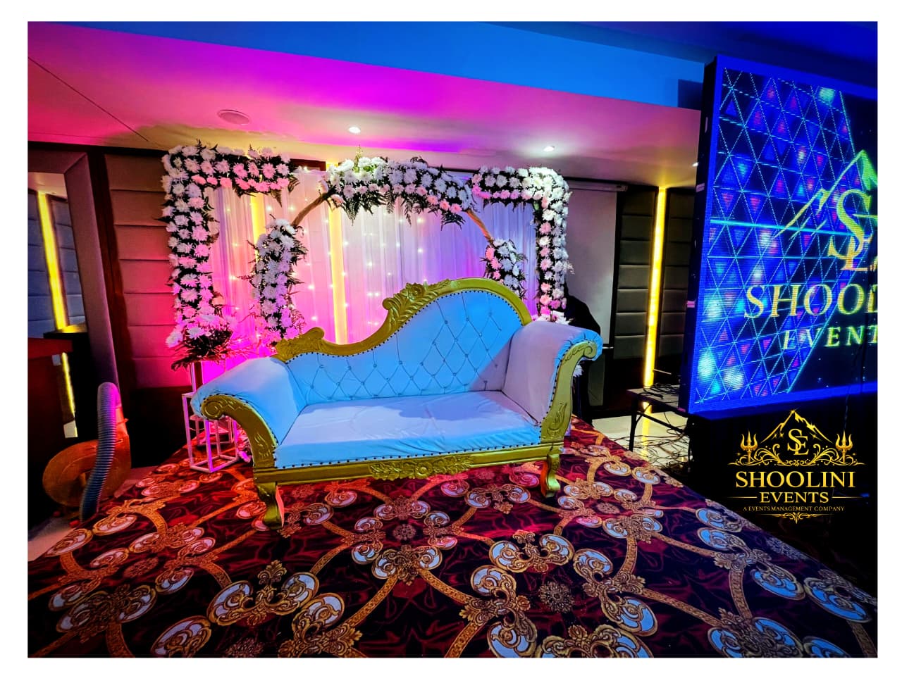 Wedding reception decoration